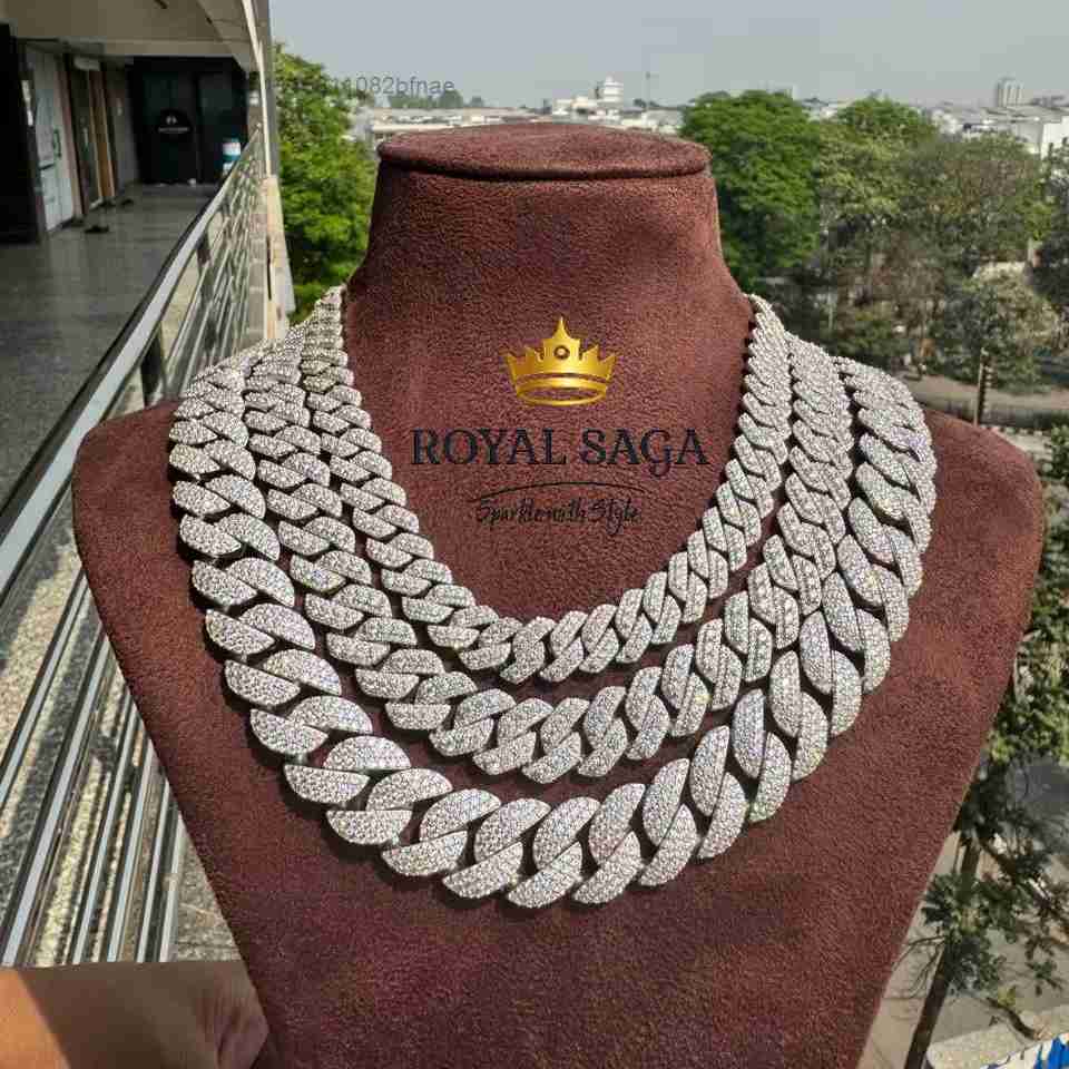 Cuban Link Chain 12Mm - Chaîne cubaine en argent 925 personnalisée