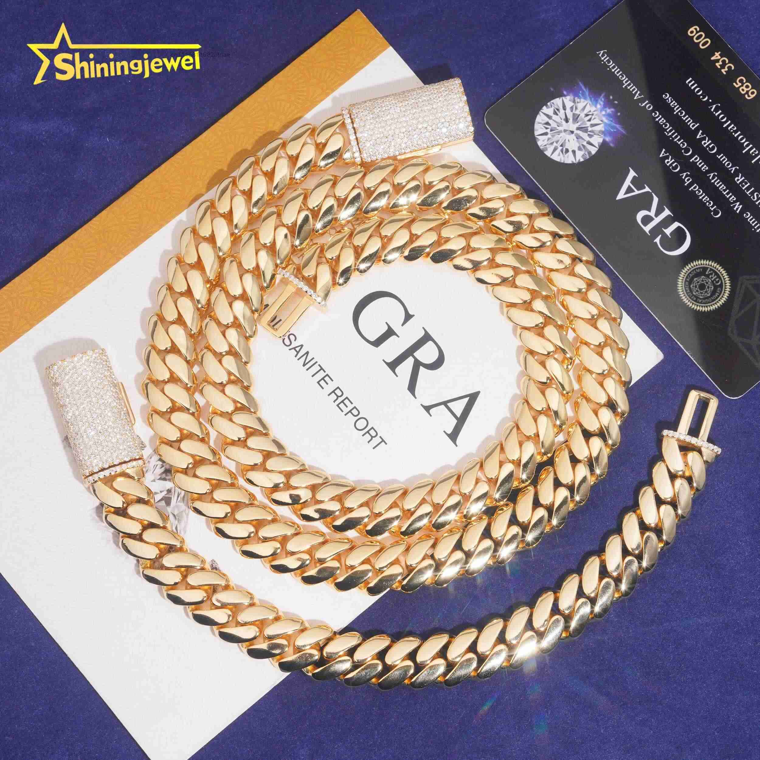 Cuban Link Chain 12Mm - Chaîne cubaine personnalisée en argent 925