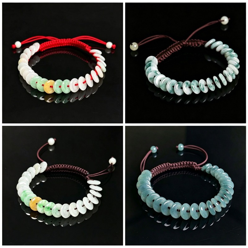 Bracelets - Bracelet boucle de paix en jadeite