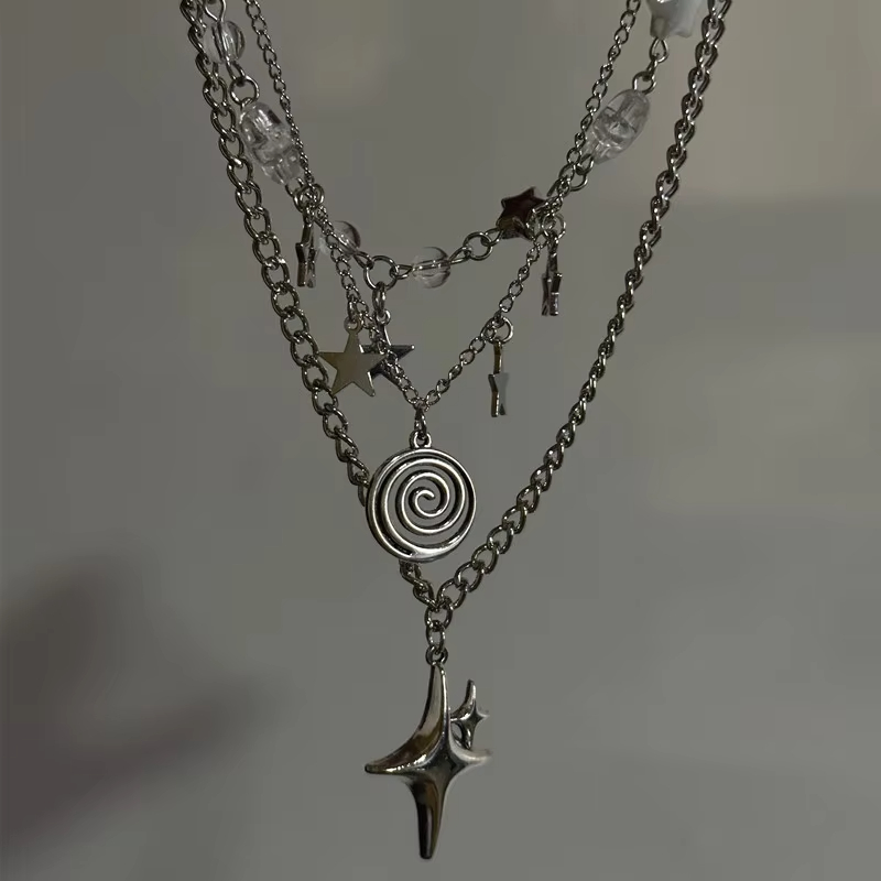 Collier pendentif étoile multi - Layered Pendant Necklace Aesthetic avis et prix