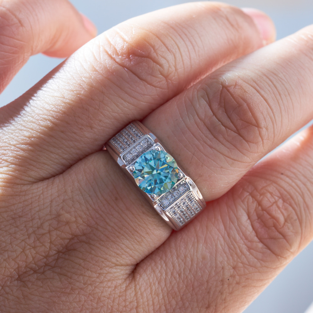 Bague Moissanite de Couleur Bl - Moissanite Engagement Ring 1 Carat avis et prix