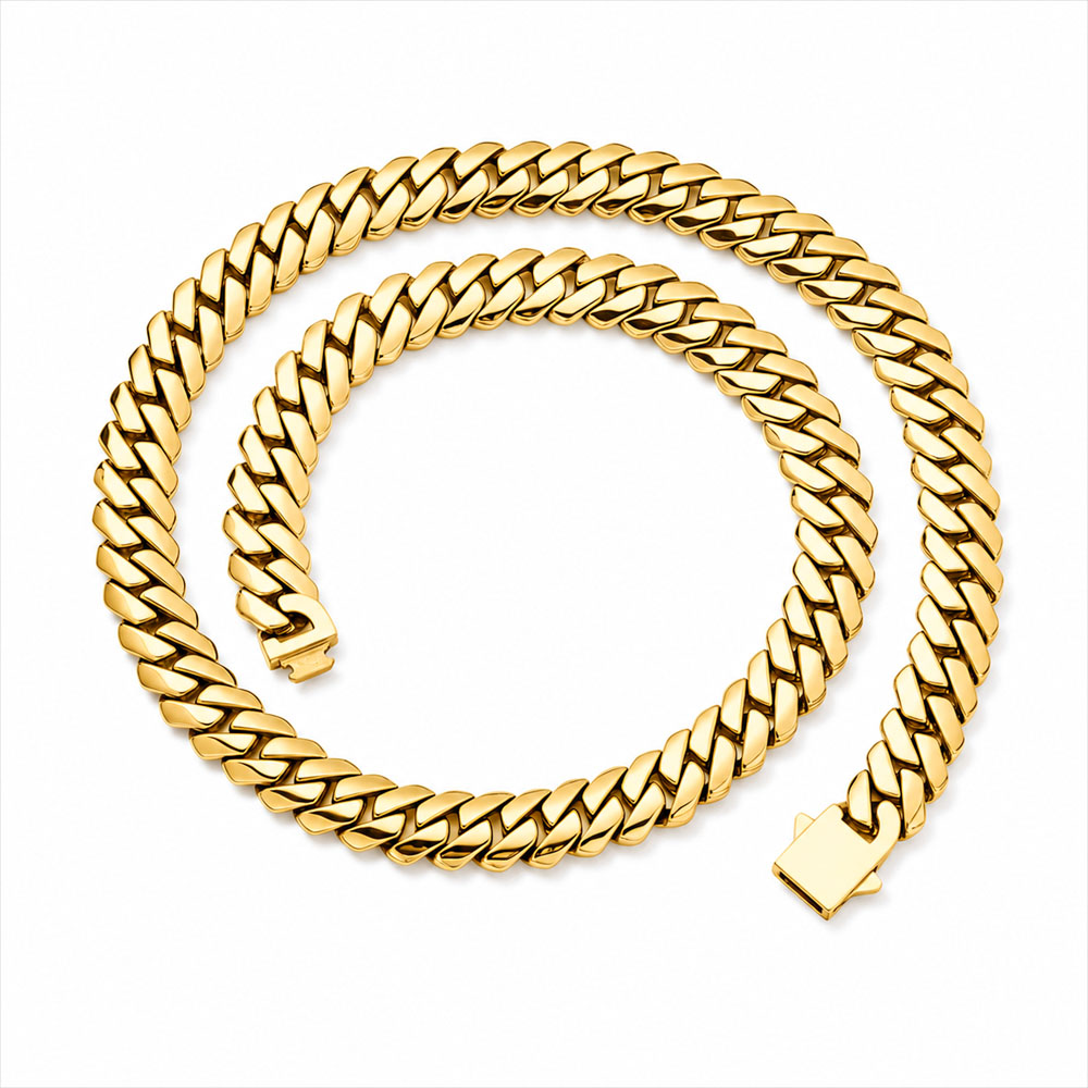 Collier chaîne cubaine Miami e - Cuban Link Chain 12Mm avis et prix