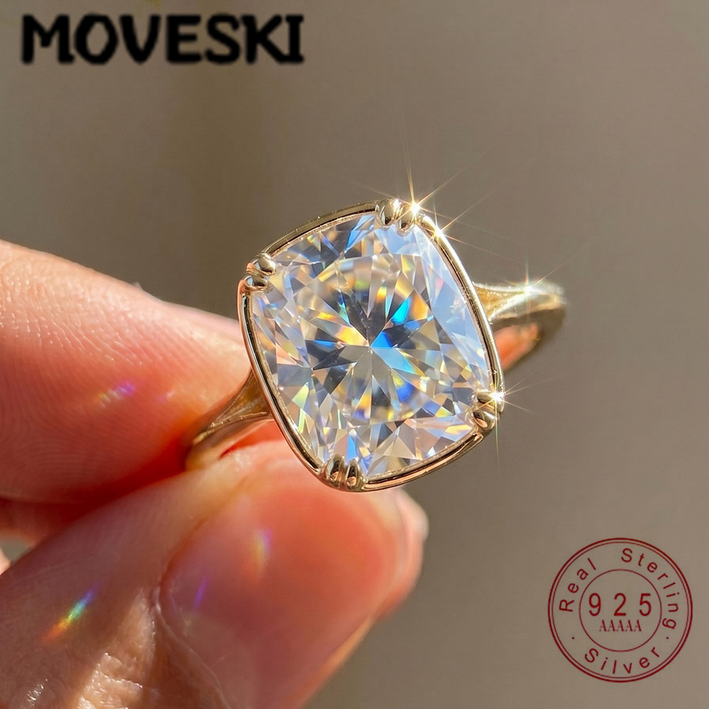 Bague en argent sterling S925  - Moissanite Engagement Ring 1 Carat avis et prix