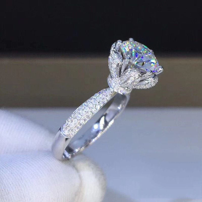 Bague en Morganite, diamant de - Moissanite Engagement Ring 1 Carat avis et prix