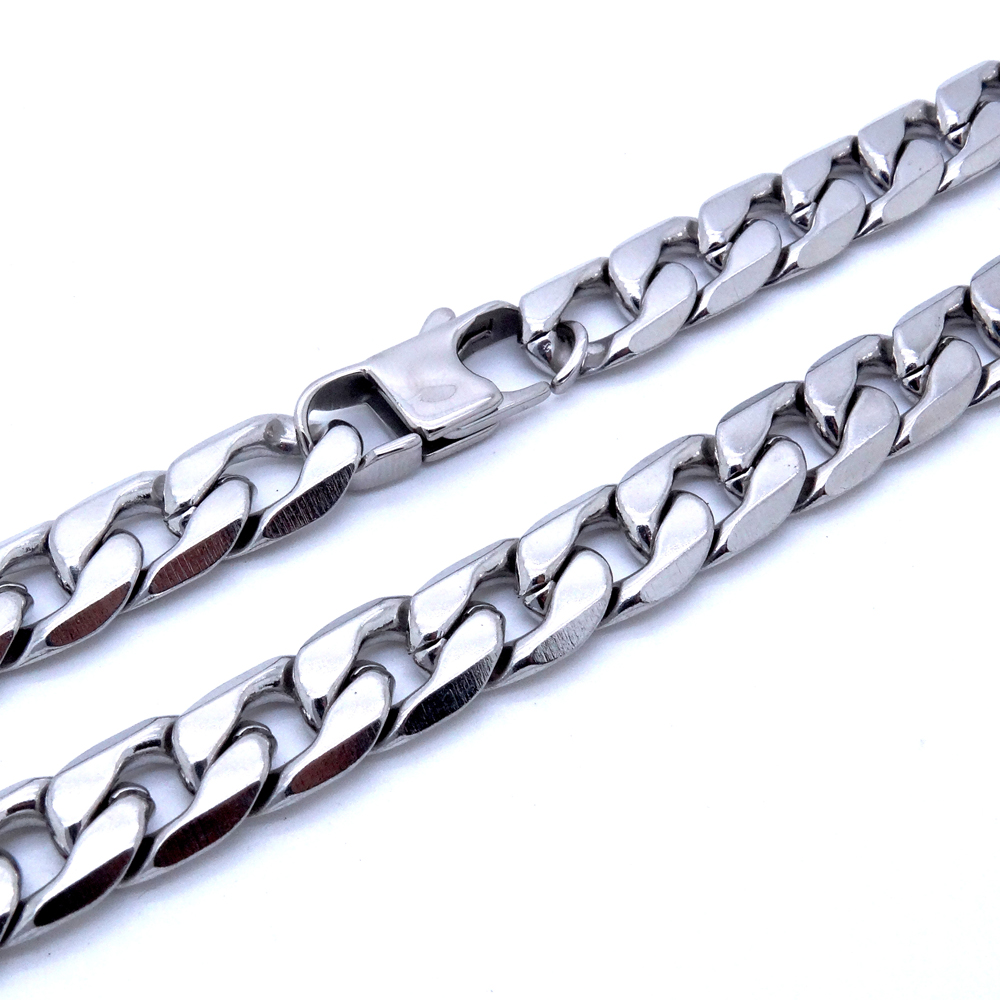 Collier en acier inoxydable de - Cuban Link Chain 12Mm avis et prix
