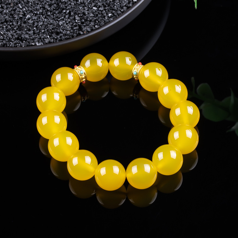 Jaune ambre jade, simple et po - Bracelets avis et prix