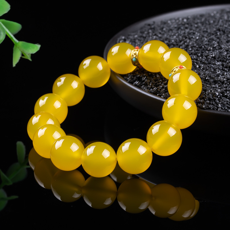 Jaune ambre jade, simple et po - Bracelets avis et prix