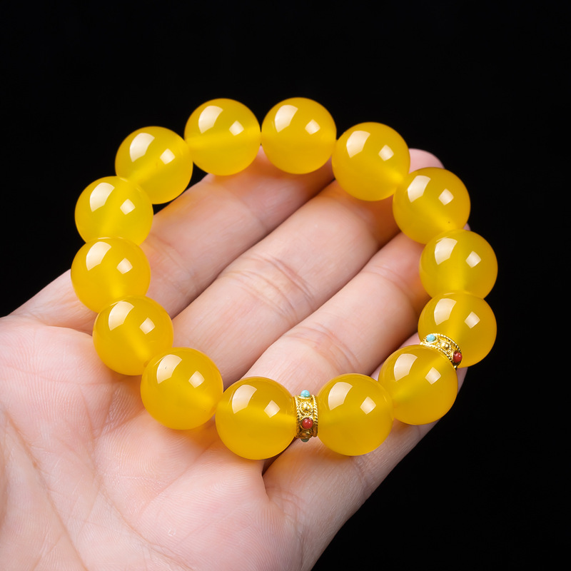 Jaune ambre jade, simple et po - Bracelets avis et prix
