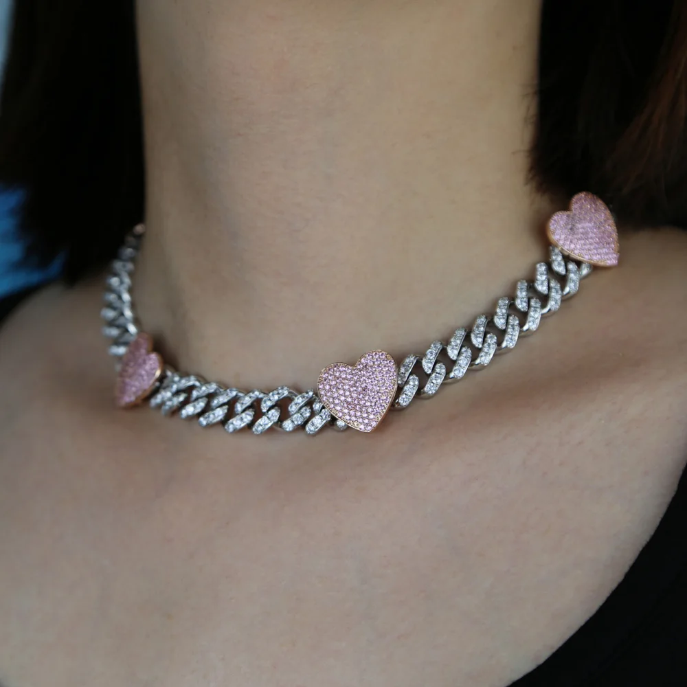 Collier ras du cou en zircon c - Cuban Link Chain 12Mm avis et prix