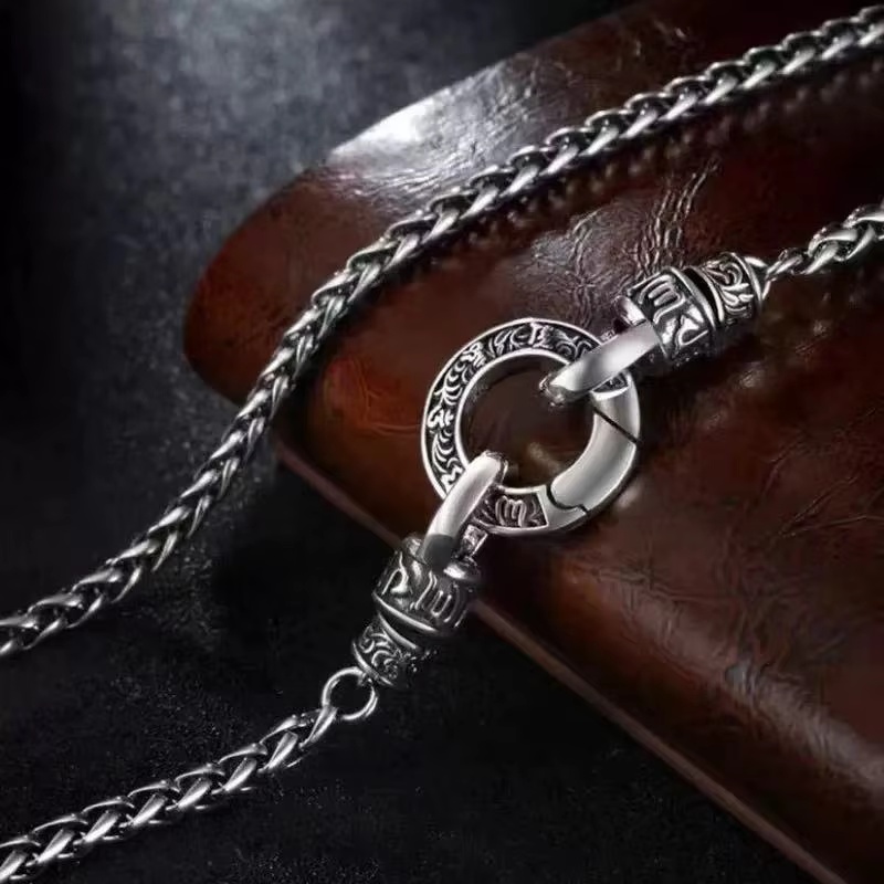 Nouveau collier en argent ster - 925 Sterling Silver Chain Necklace Men avis et prix