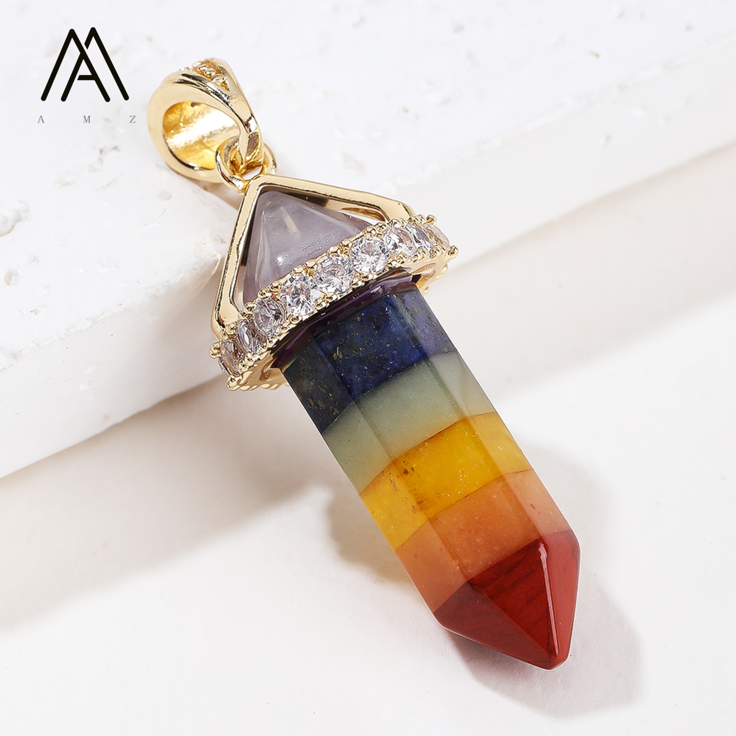 1/3/5/10 pièces, pendentifs he - Crystal Pendant Necklace Natural Stone avis et prix
