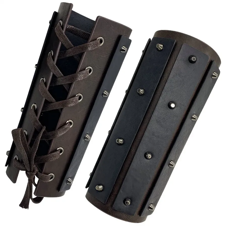 Braseros d'armure en cuir PU r - Bracelets avis et prix